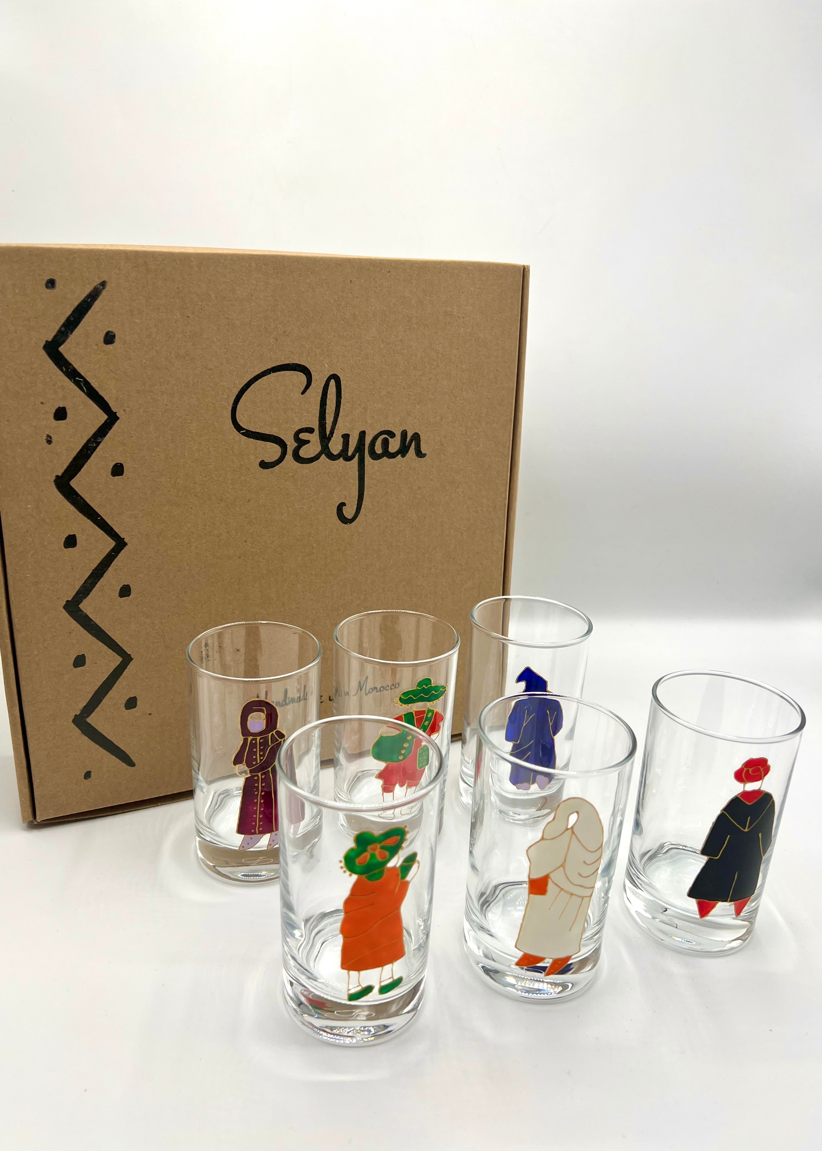 Coffret 6 Verres - Fait Main Mod2