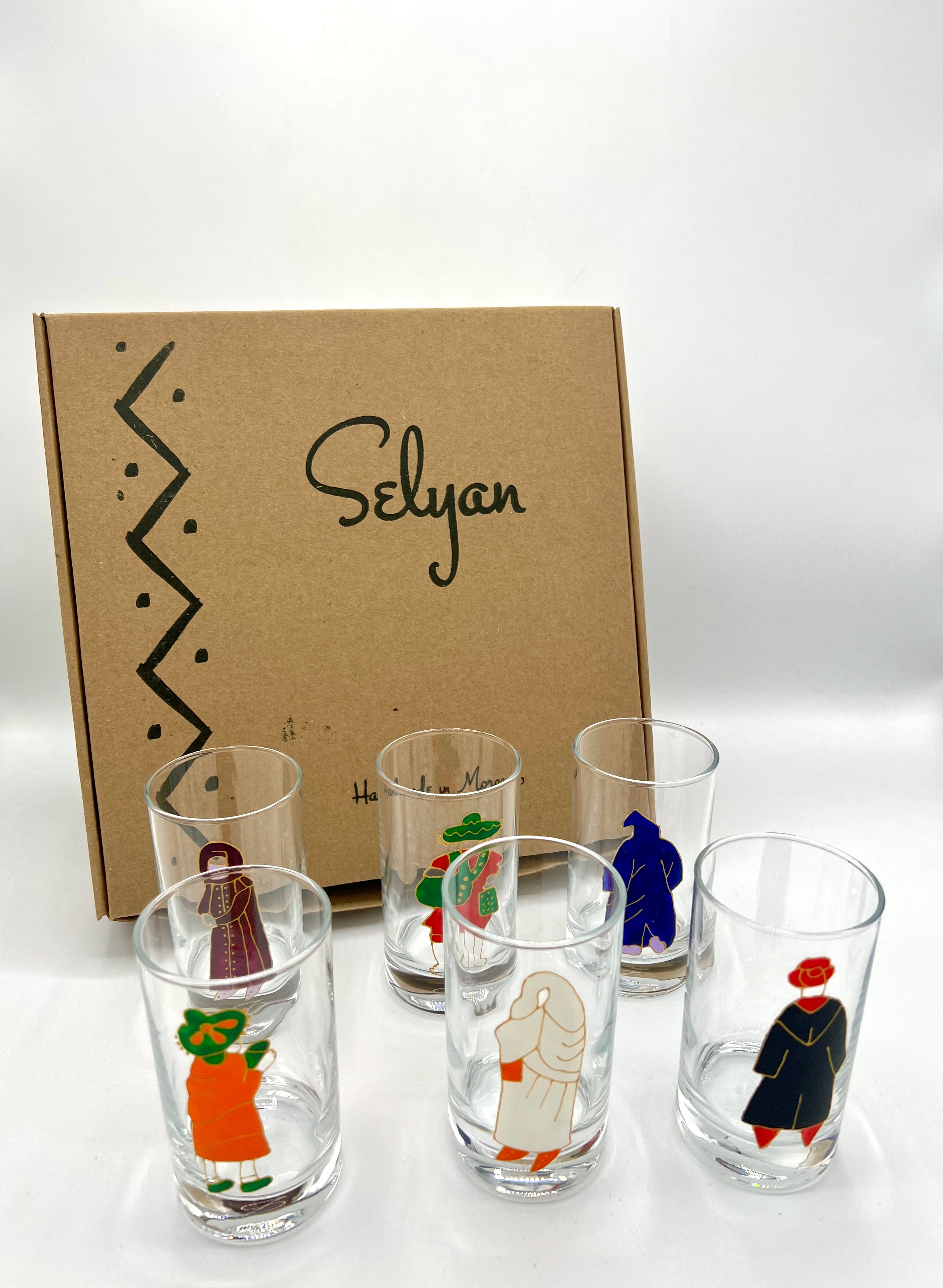 Coffret 6 Verres - Fait Main Mod2